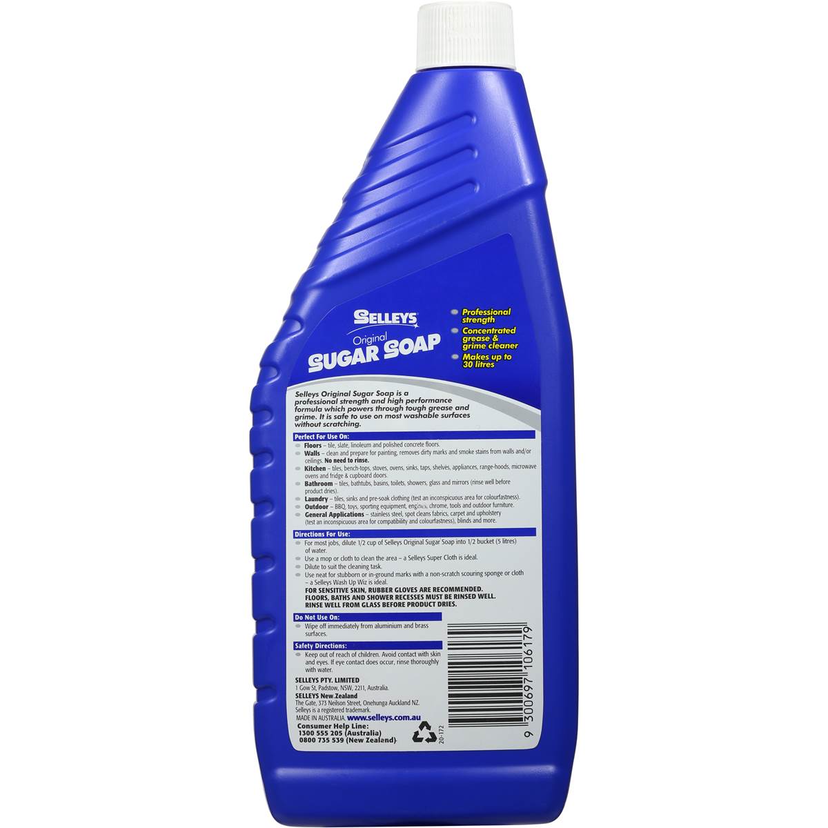 Selley's Sugar Soap Liquid 750mL