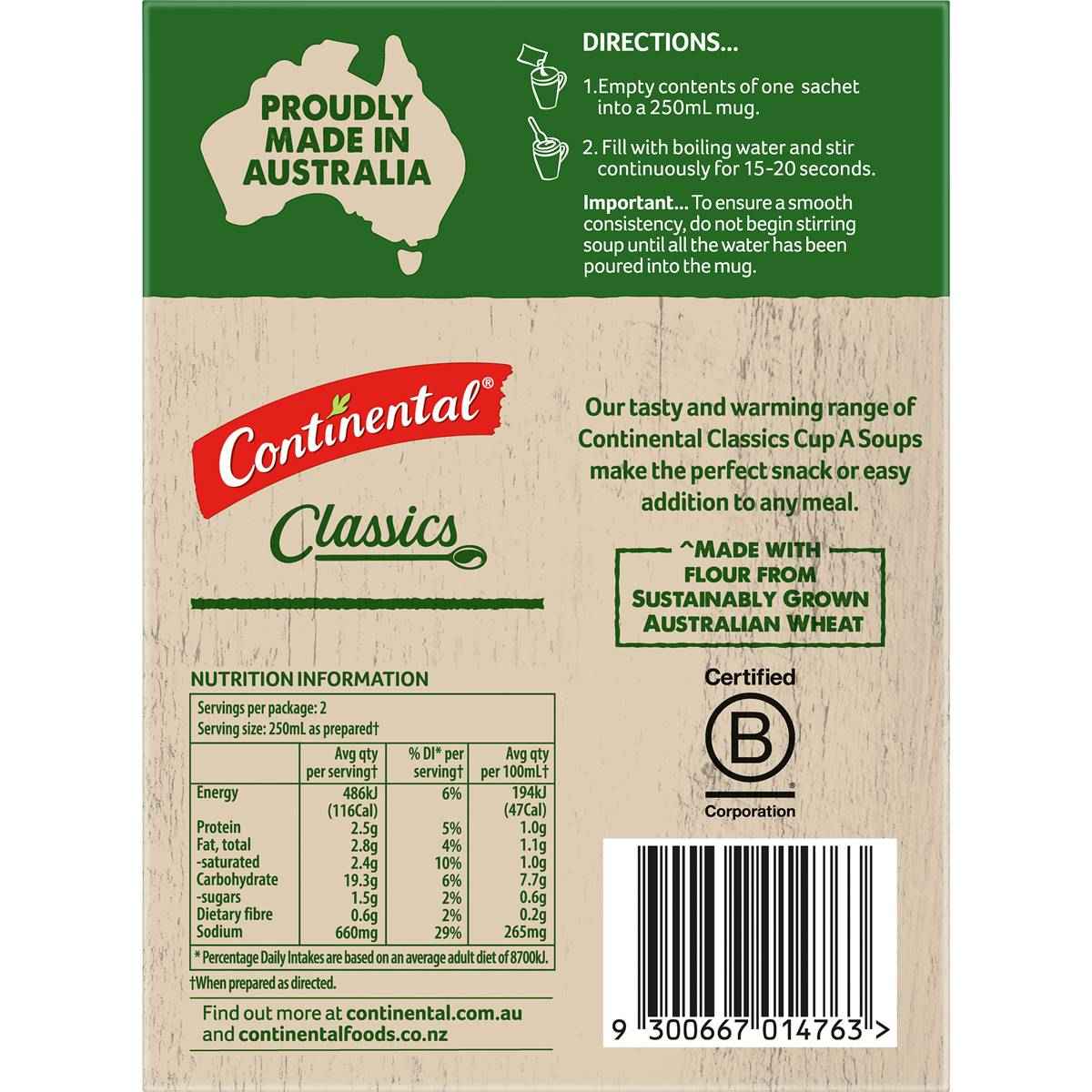 Continental Classics Cup A Soup Mild Chicken Curry 58g