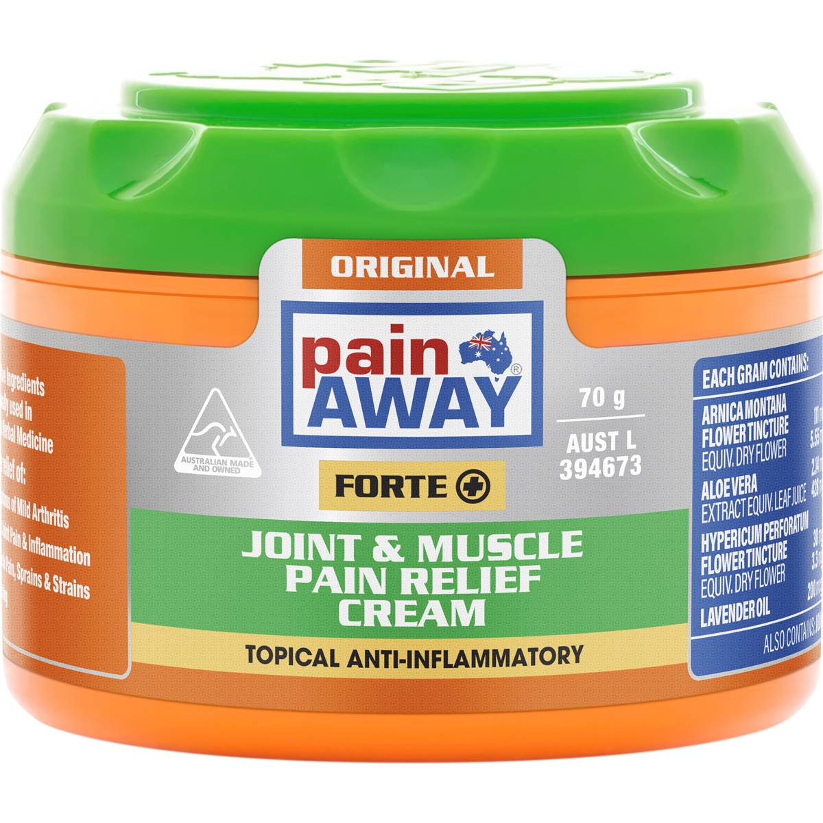Pain Away Joint & Muscle Pain Relief Cream 70g