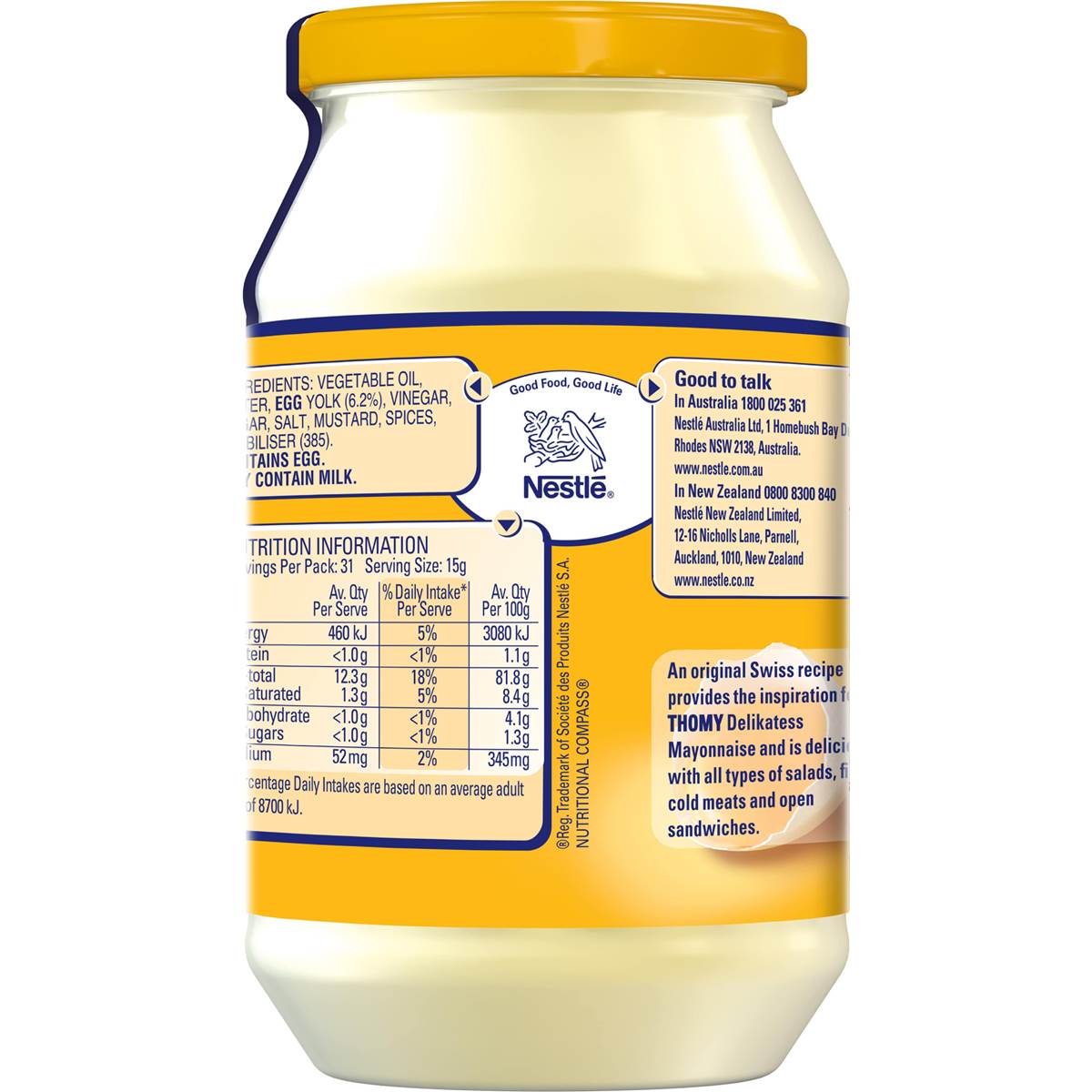 Thomy Mayonnaise 470g
