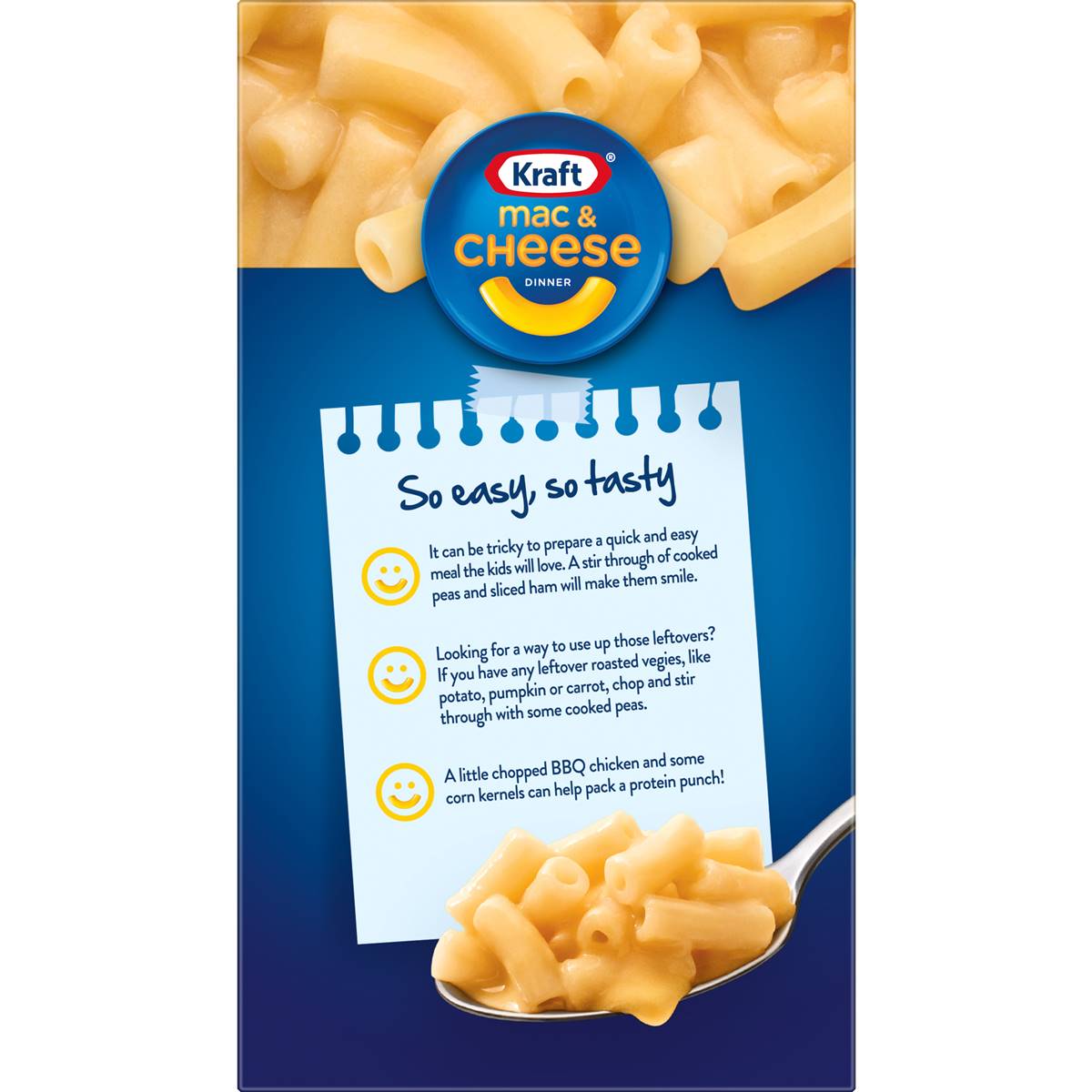 Kraft Mac & Cheese Dinner Macaroni Pasta Three Cheese Noodles 205g