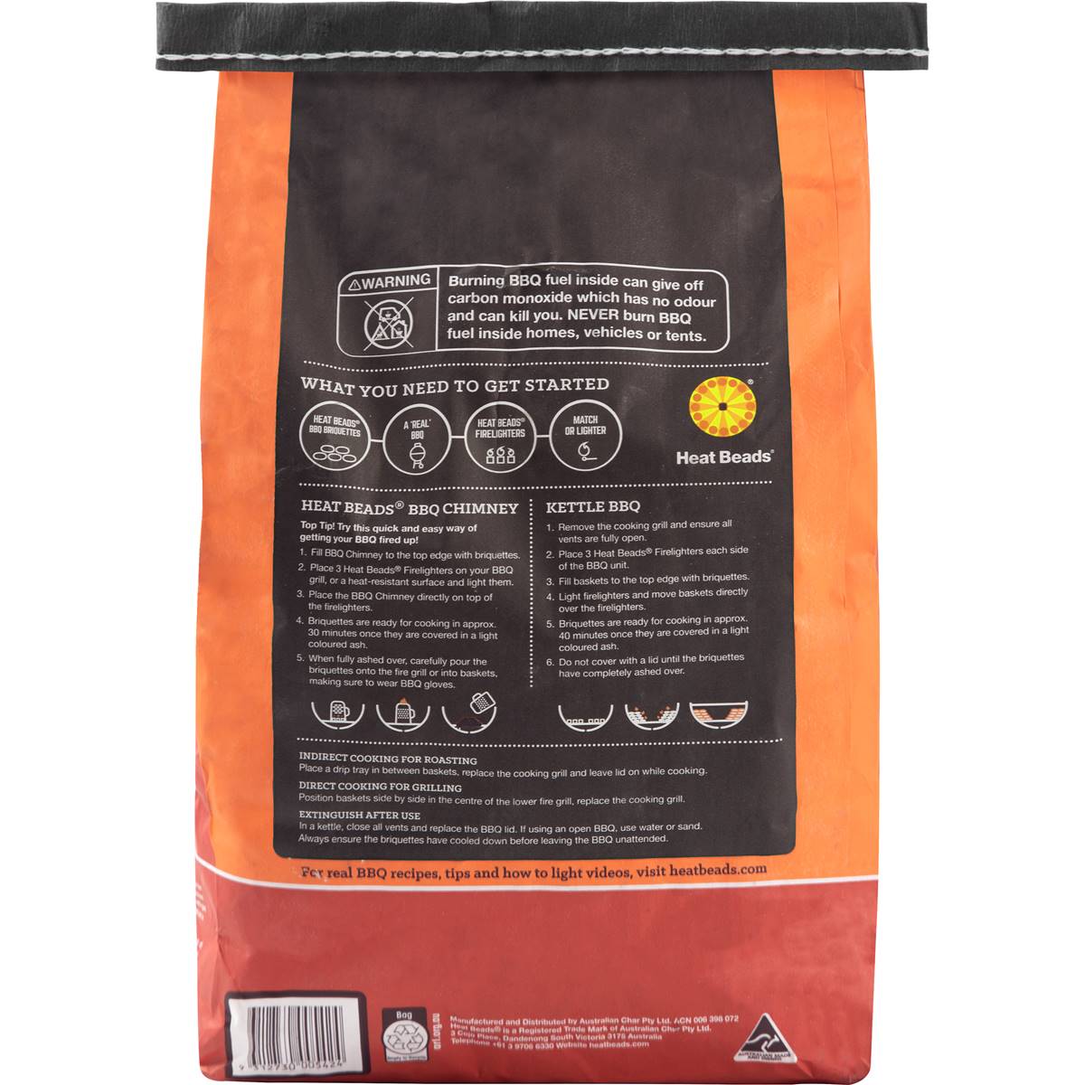 Heat Beads Original Bbq Briquettes 4kg