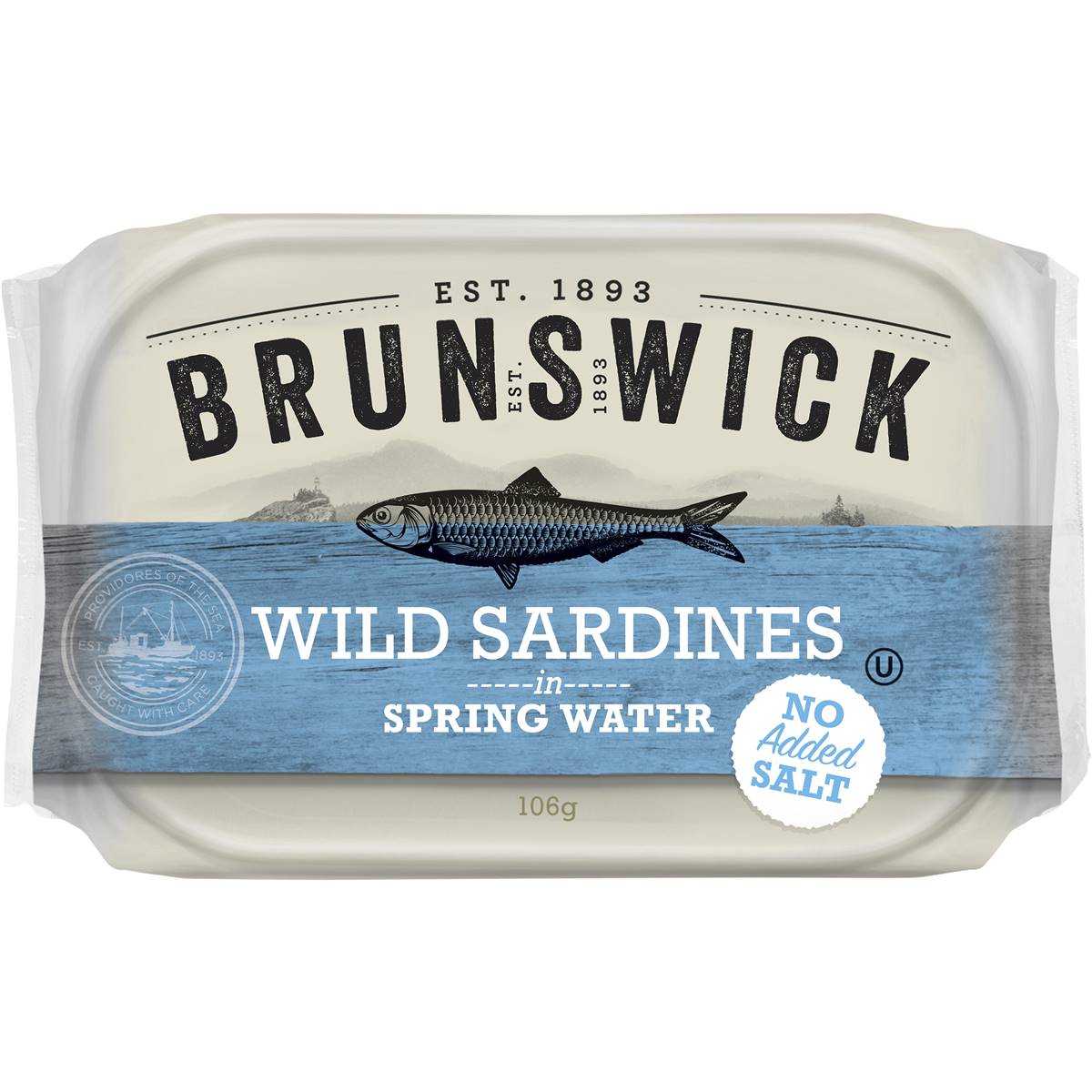 Brunswick Sardines In Springwater No Added Salt 106g