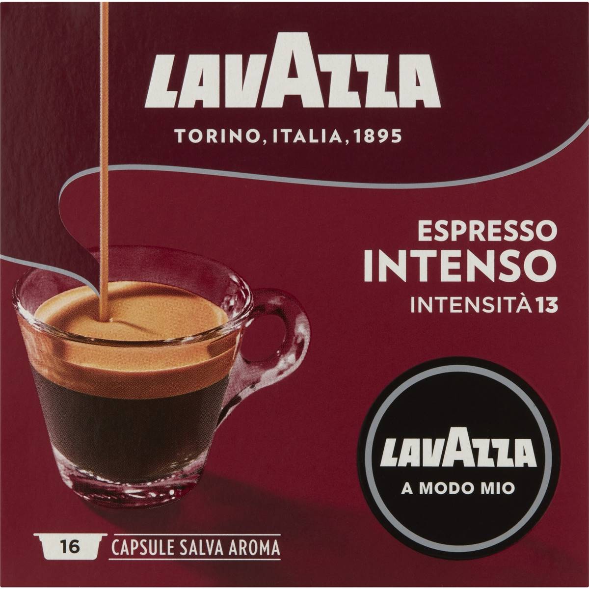 Lavazza Intenso a Modo Mio Coffee Pods 16 Pack