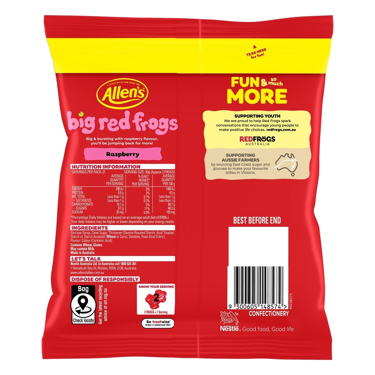 Allen's Big Red Frogs 420g