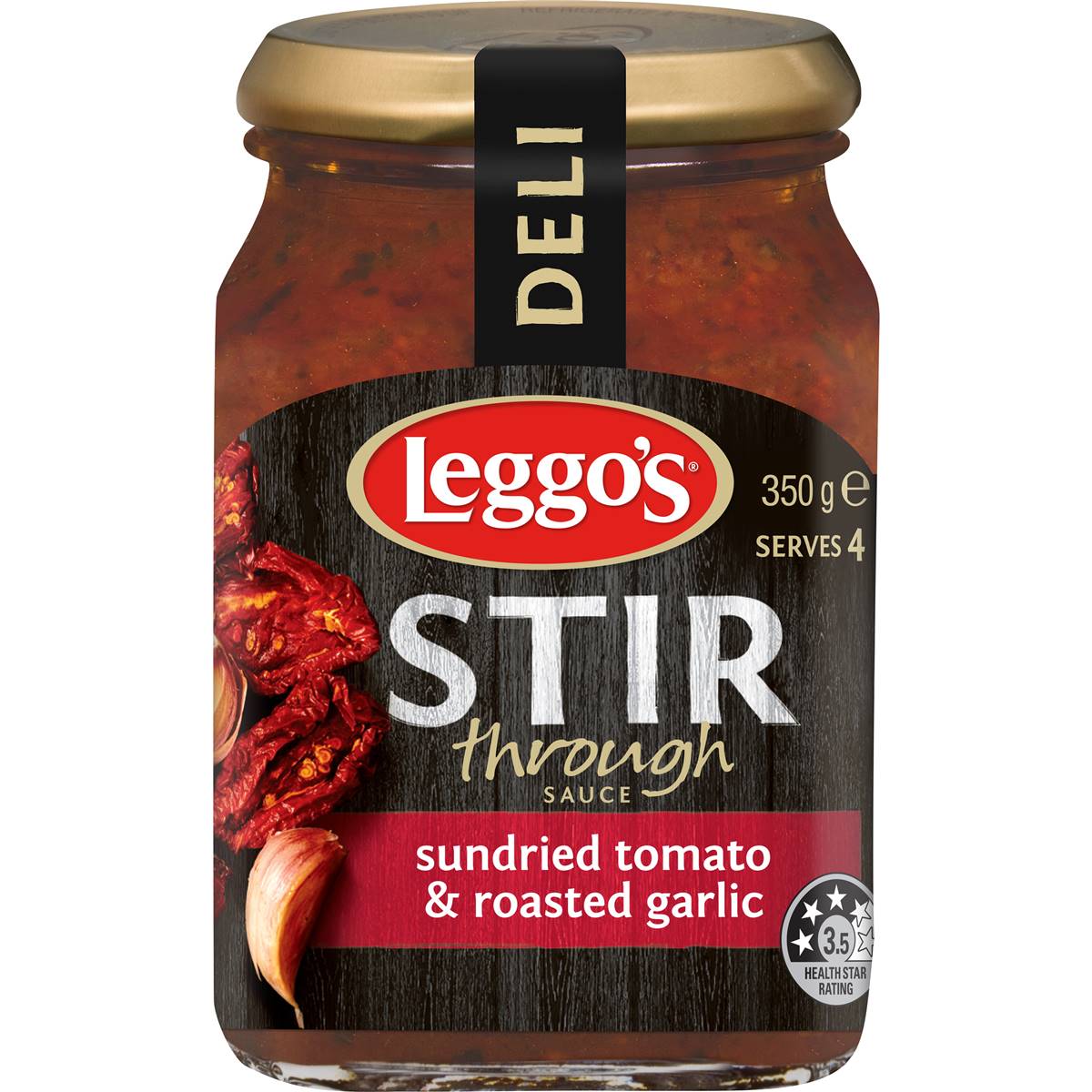 Leggo's Stir Through Sundried Tomato & Roasted Garlic Sauce 350g