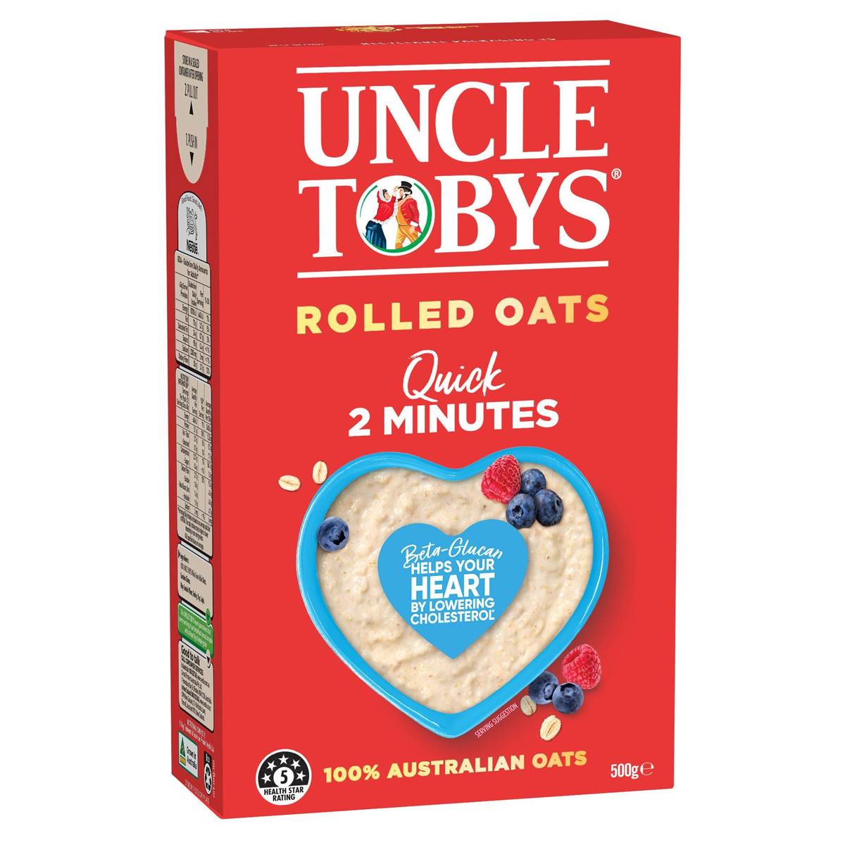 Uncle Tobys Oats Quick Oats Porridge Porridge 500g