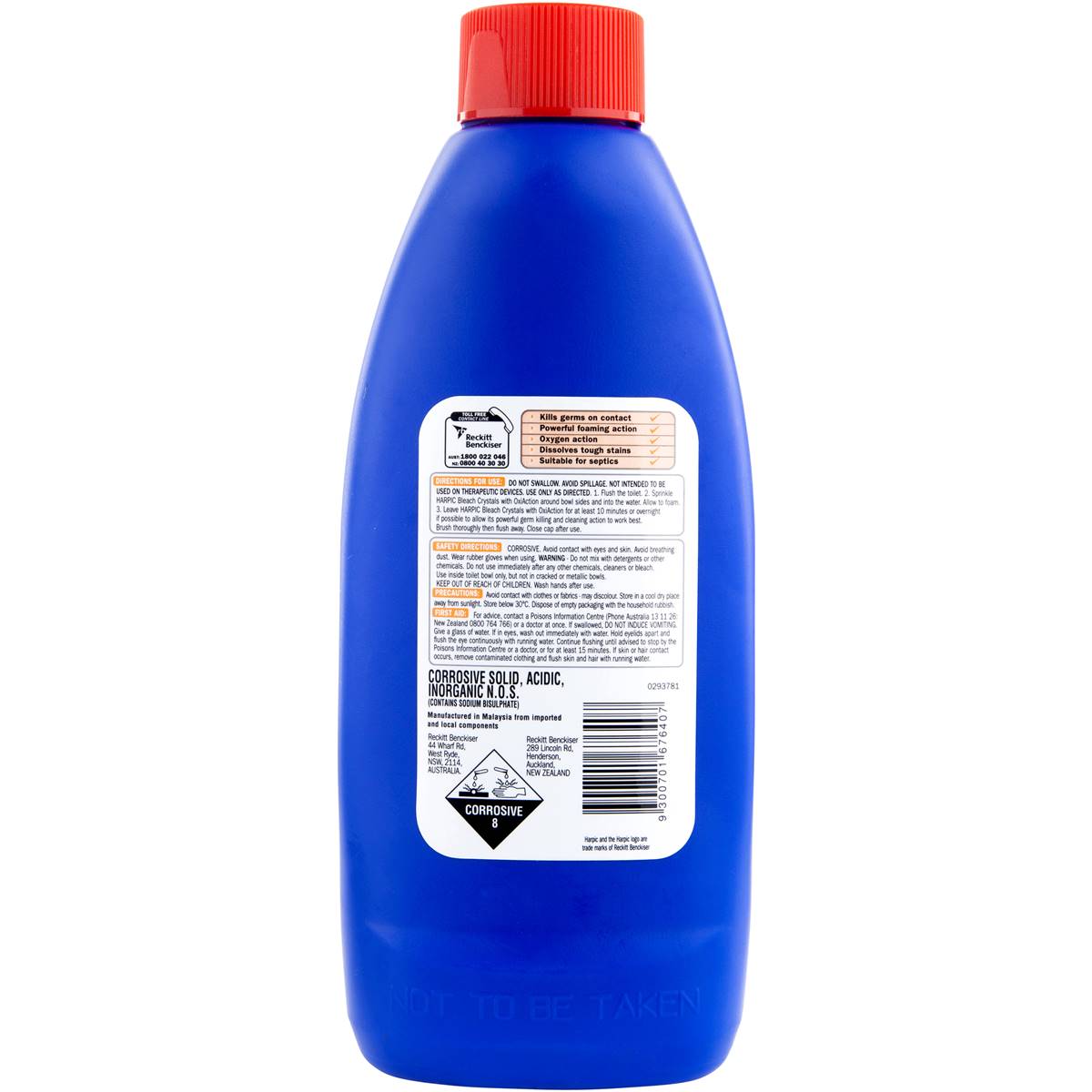Harpic Oxy Action Toilet Cleaner Bleach Crystals 750g