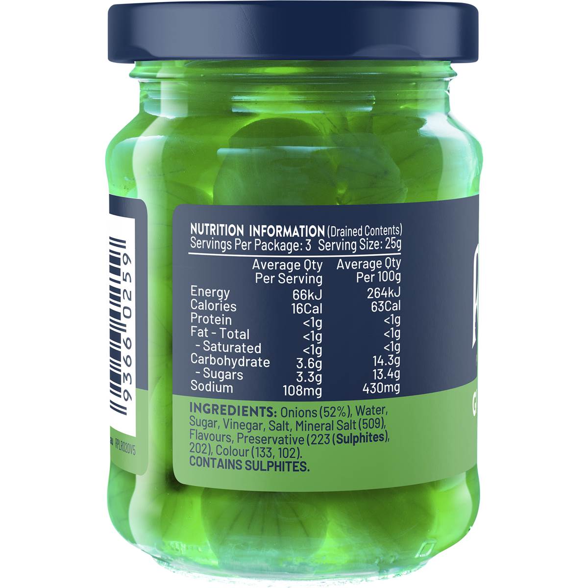 Rosella Green Cocktail Onions 150g