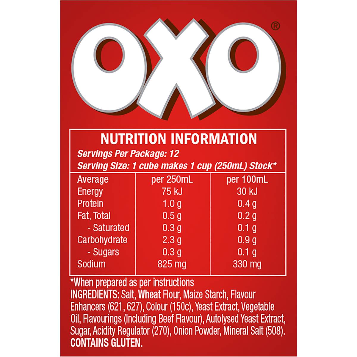 Oxo Beef Stock Cubes 71g