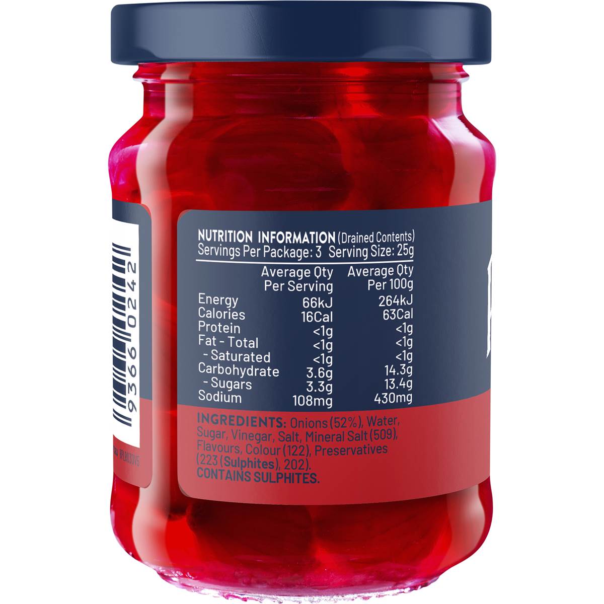 Rosella Red Cocktail Onions 150g