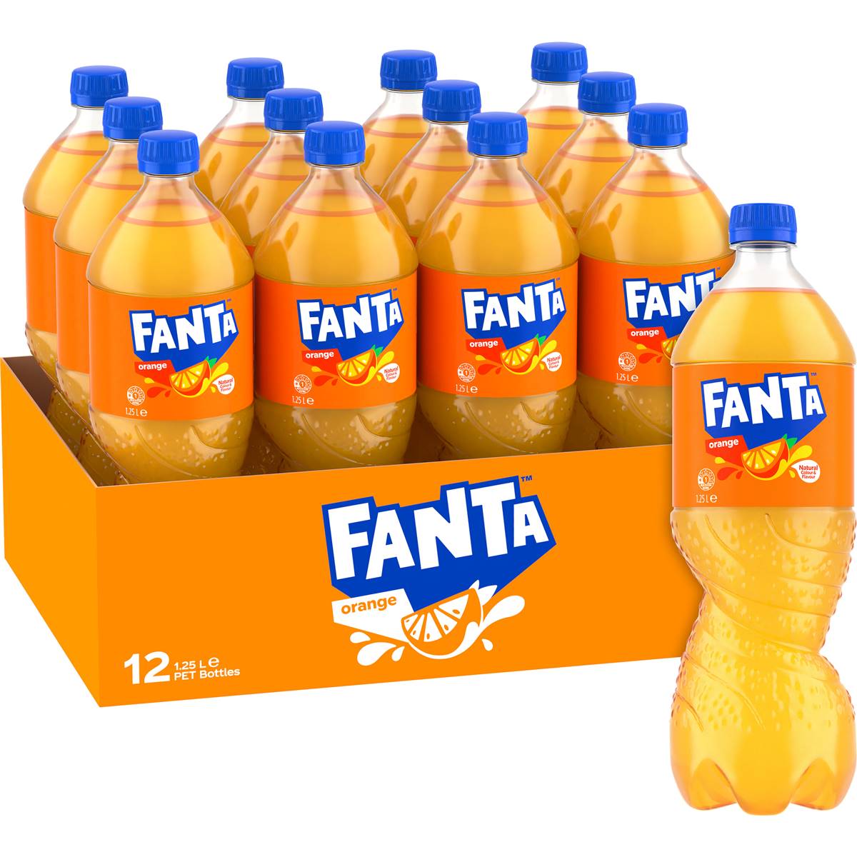 Fanta Orange Soft Drink Bottle 1.25l