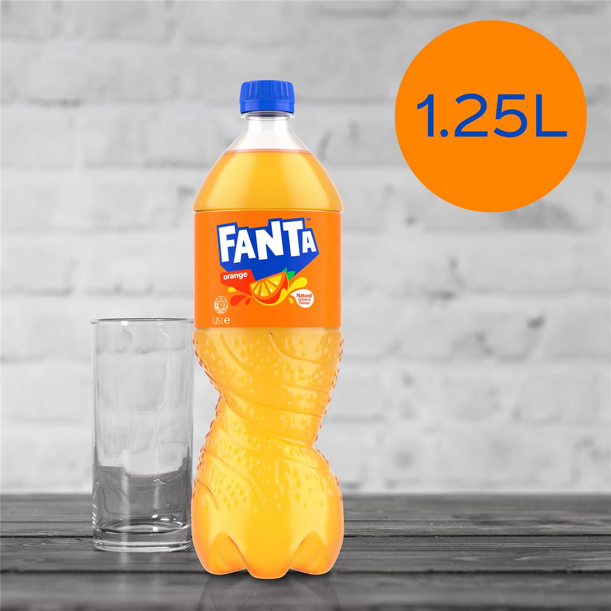 Fanta Orange Soft Drink Bottle 1.25l