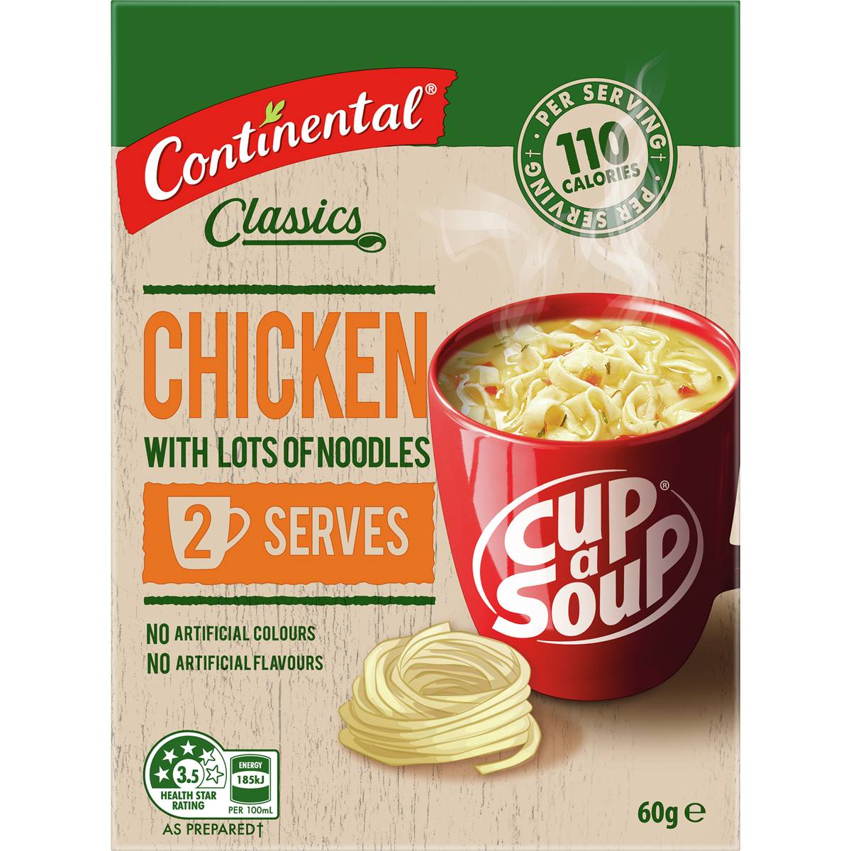 Continental Classics Cup a Soup Chicken With Lots Of Noodles 60g