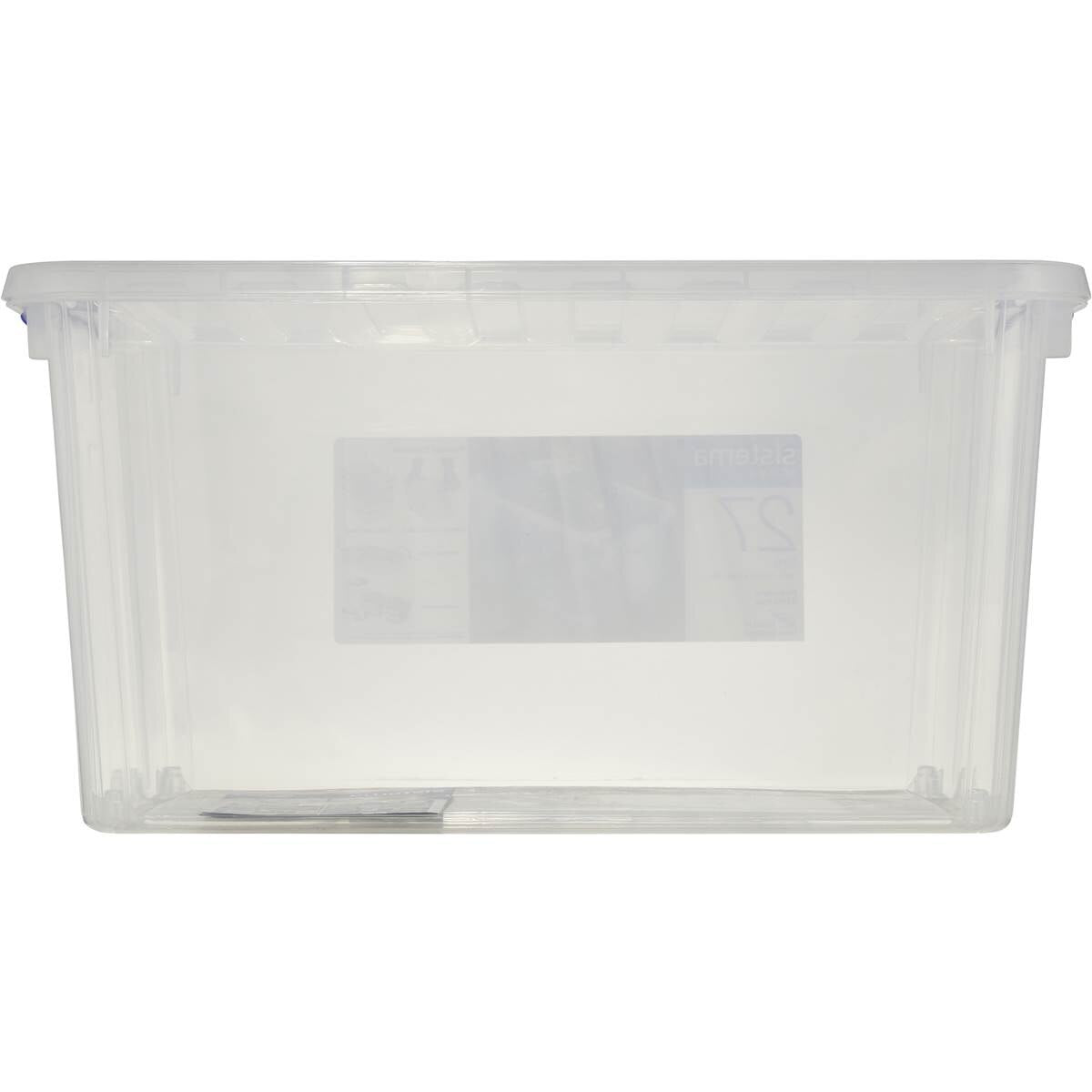 Sistema Storage With Lid 27l Assorted Each