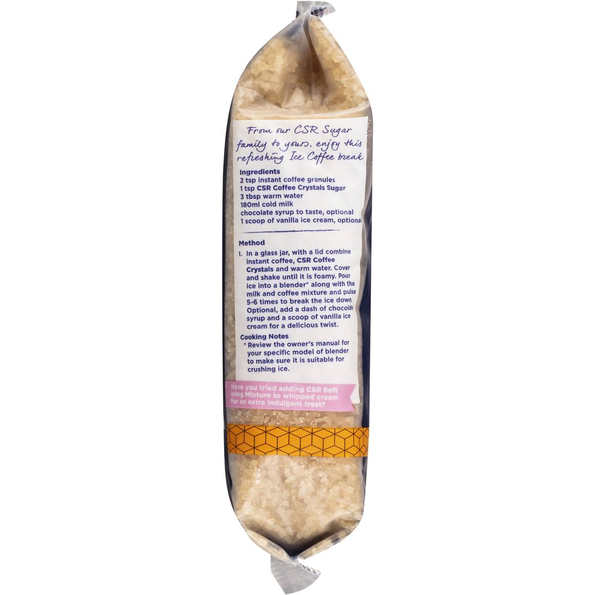 CSR Raw Sugar Coffee Crystals 500g