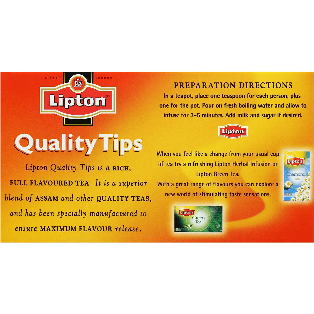 Lipton Quality Tips Loose Leaf Tea 250g