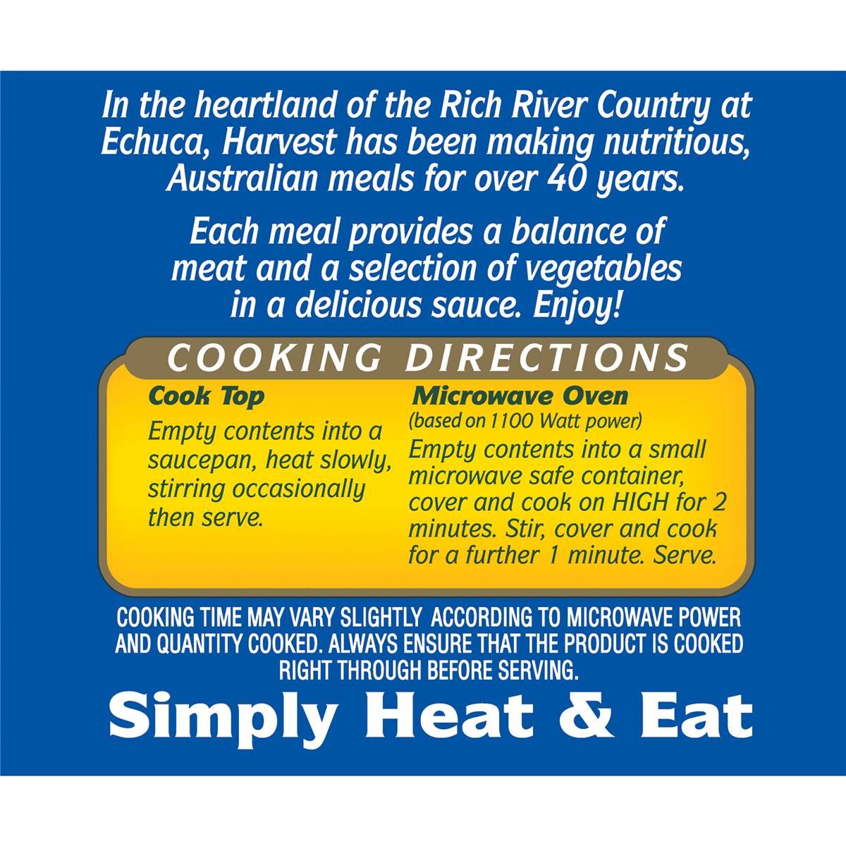 Harvest Beef Steak Vegetables 425g