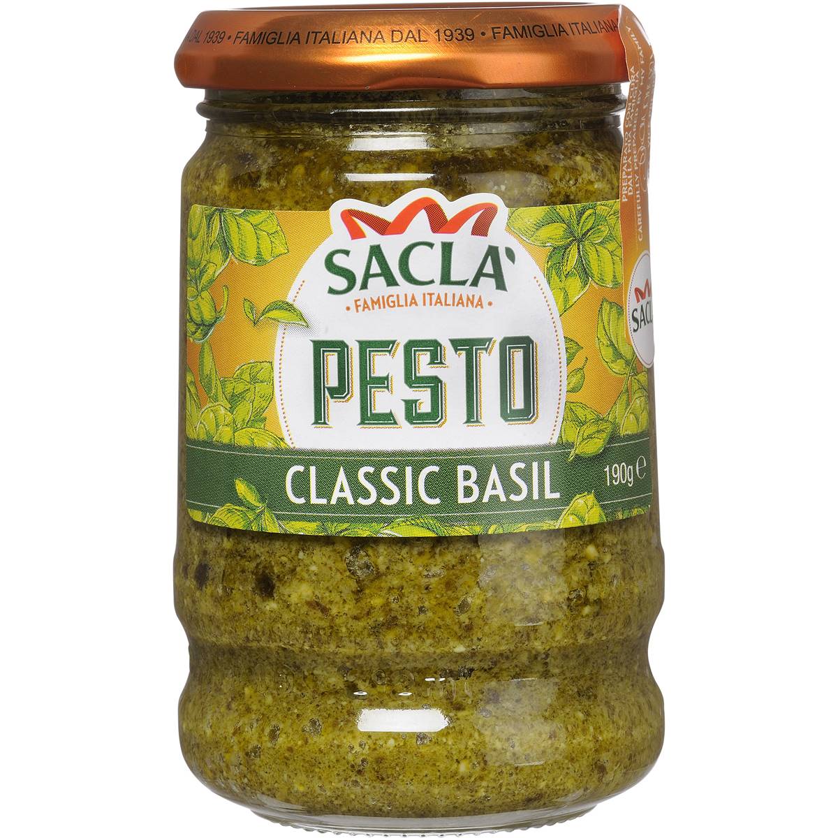 Sacla Classic Basil Pesto 190g