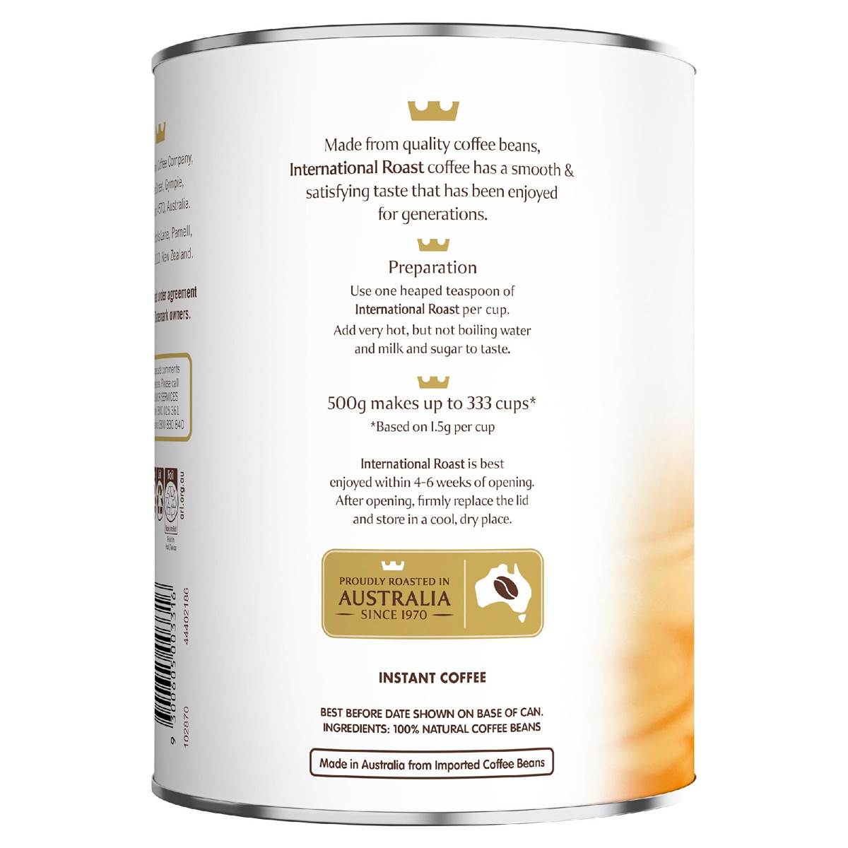 International Roast Instant Coffee 500g
