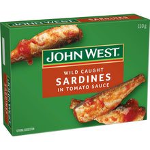 John West Wild Brisling Sardines In Tomato Sauce 110g