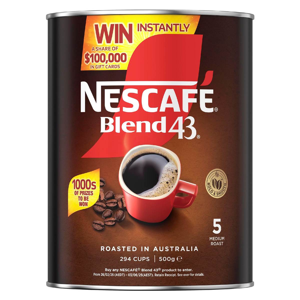 Nescafe Blend 43 Instant Coffee Tin 500g