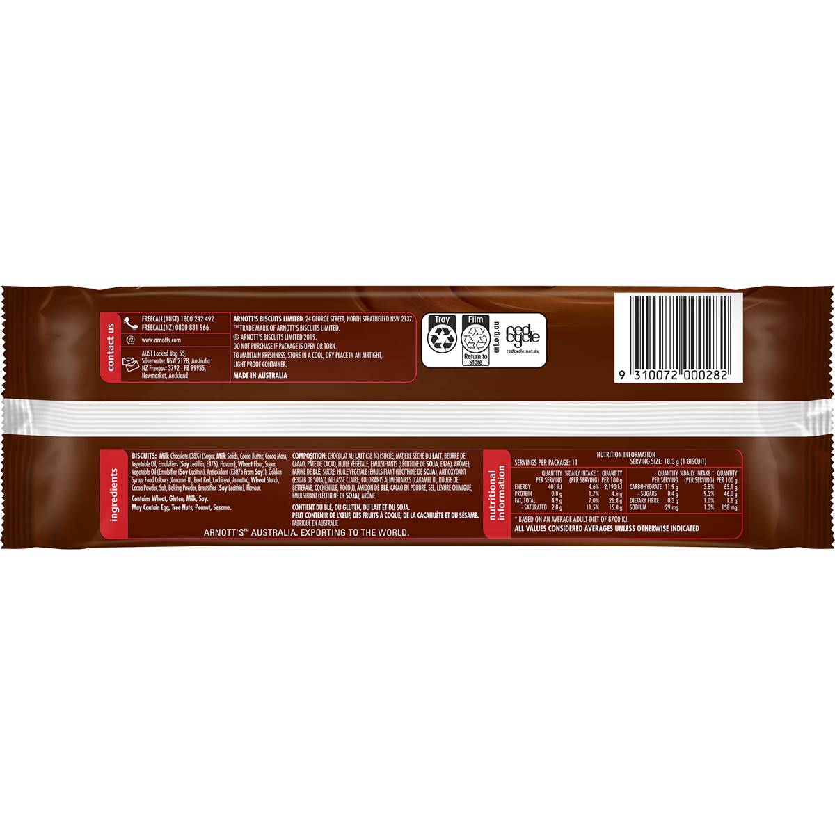 Arnotts Tim Tam Original Chocolate Biscuits 200g