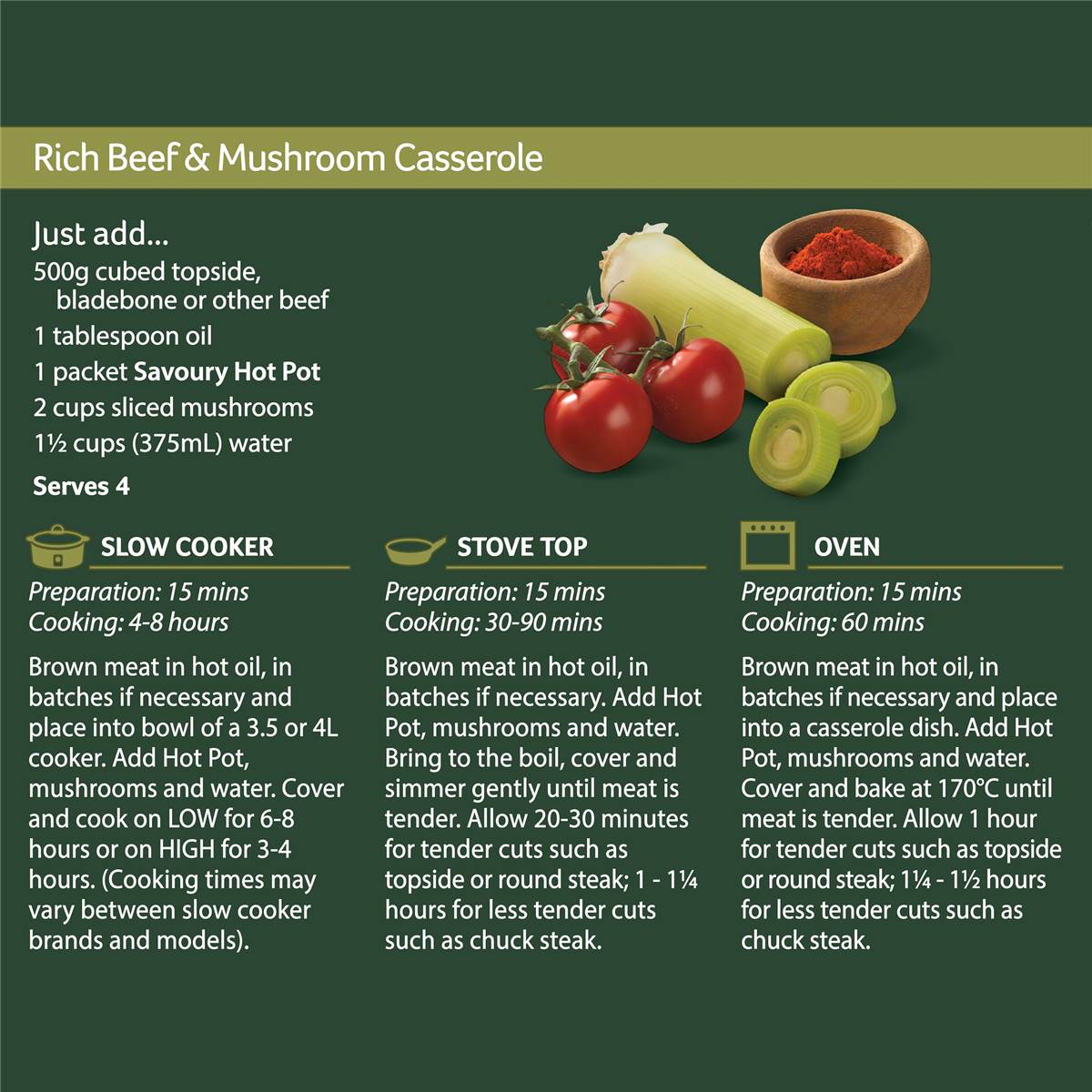 Continental Hot Pot Casserole Base Savoury 80g