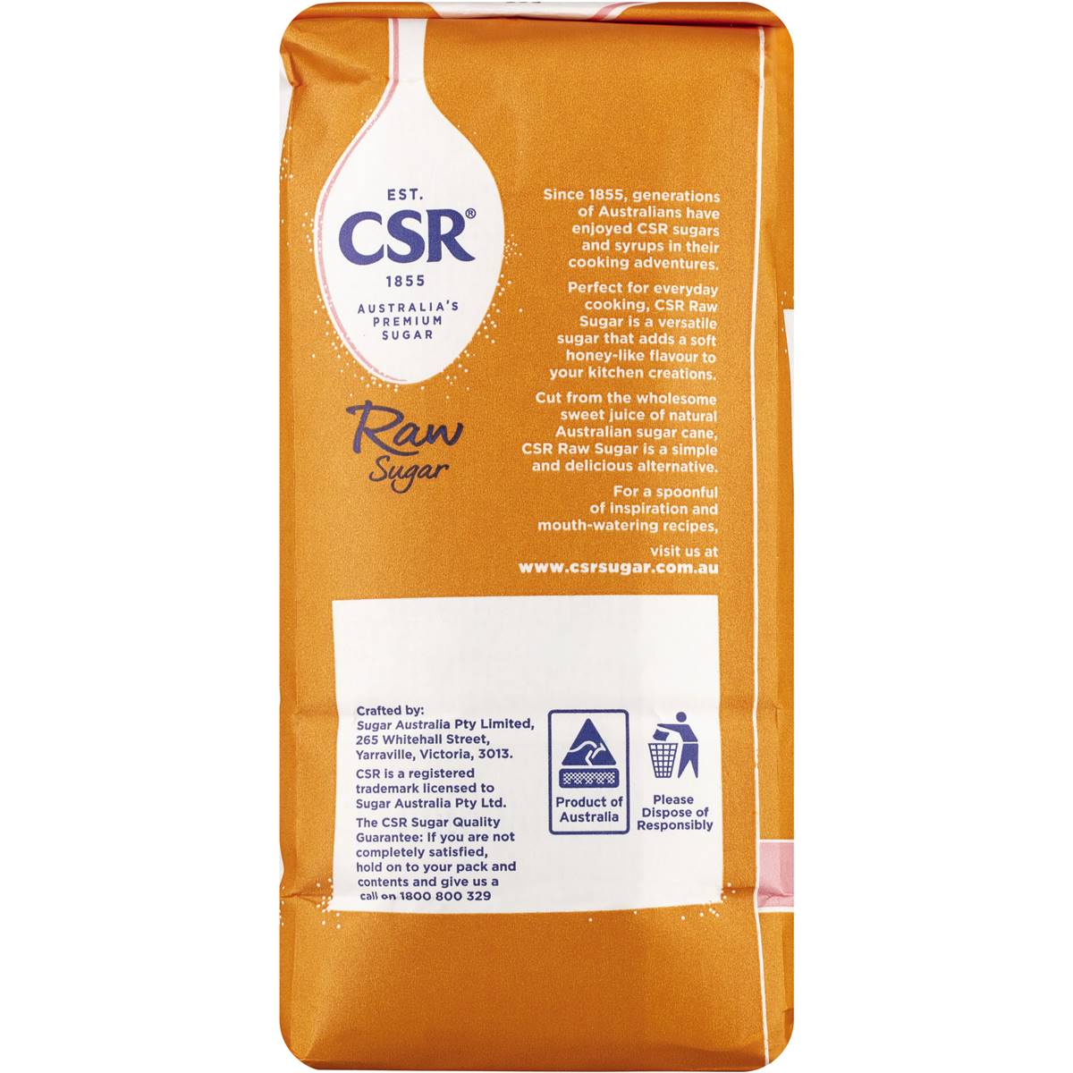 CSR Raw Sugar 1kg