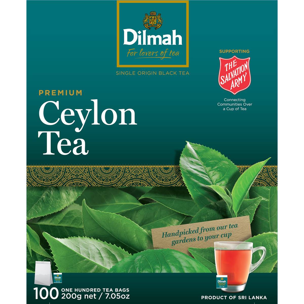 Dilmah Premium Quality Tea Bags 100 Pack