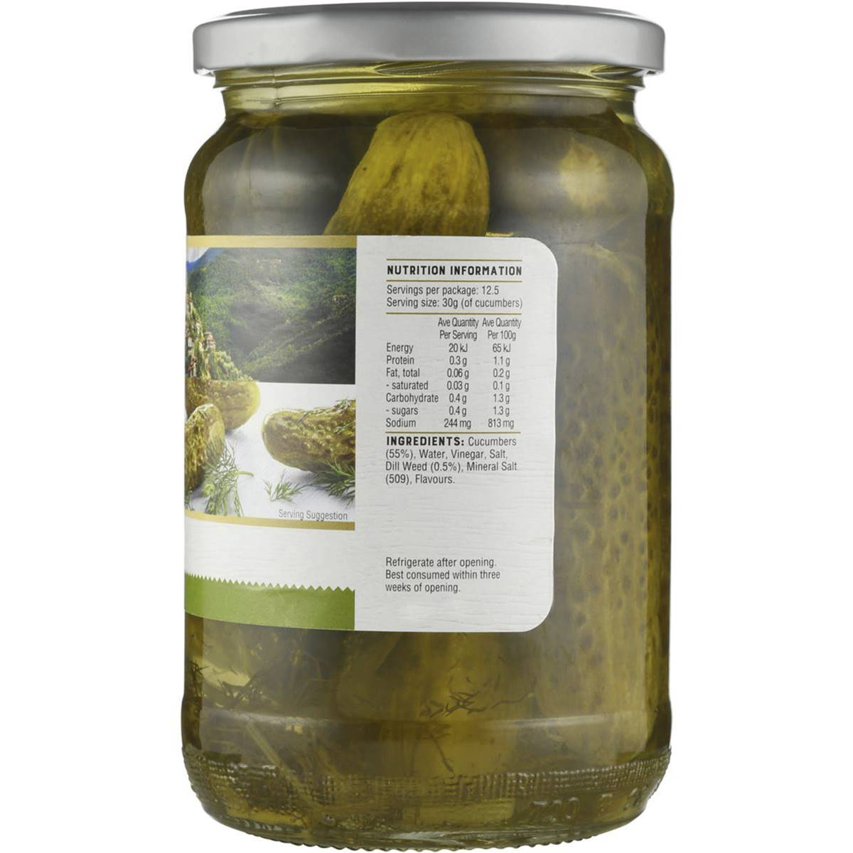 Always Fresh Cucumbers Dill 680g