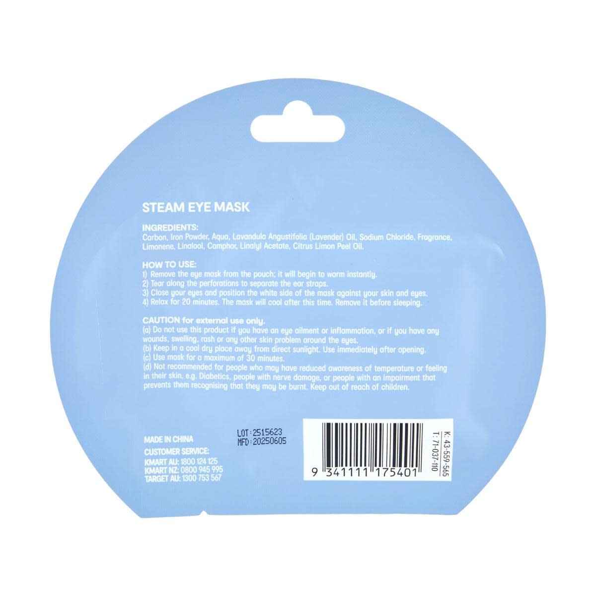 OXX Skincare Relaxing Steam Eye Mask - Lavender