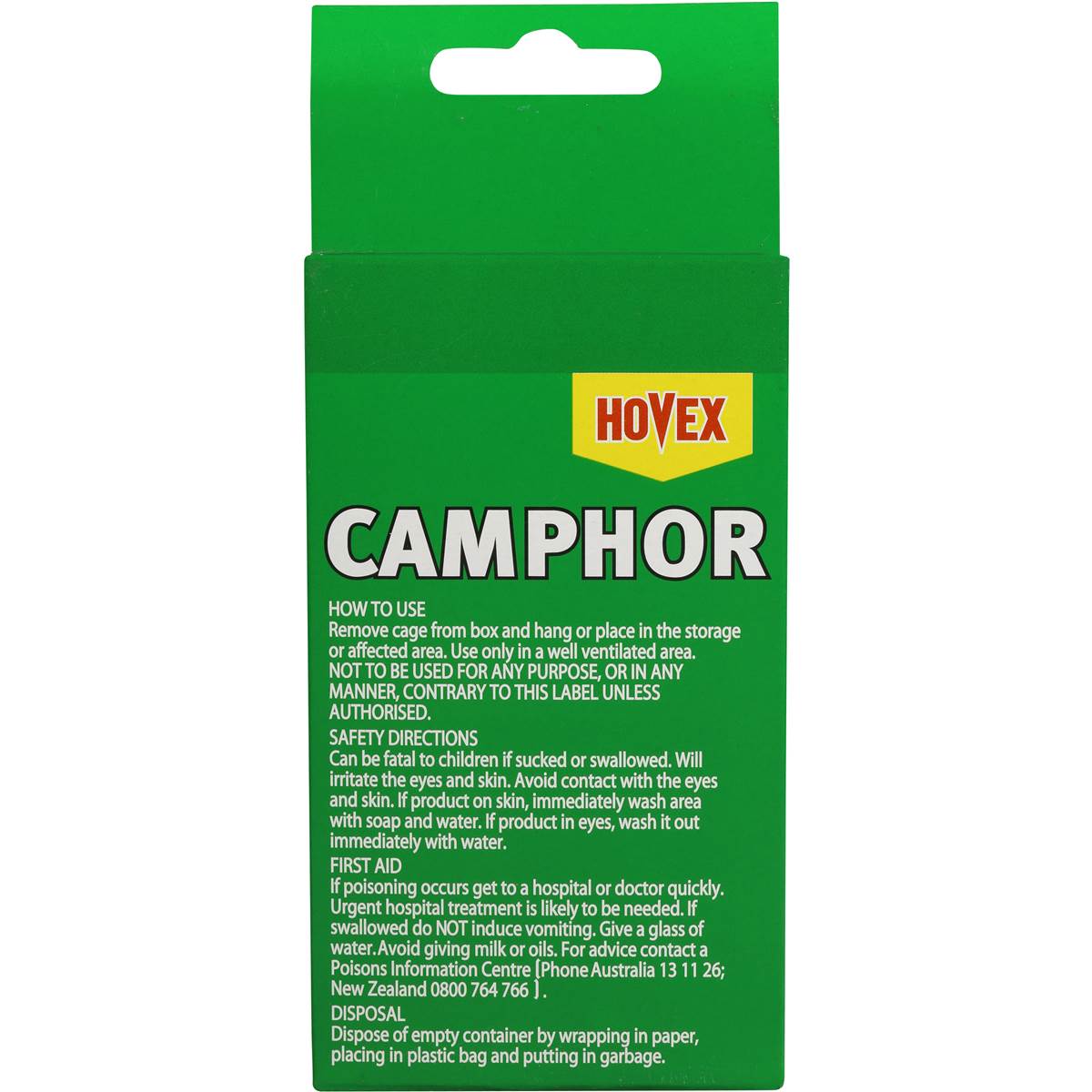 Hovex Insect Control Camphor 18g