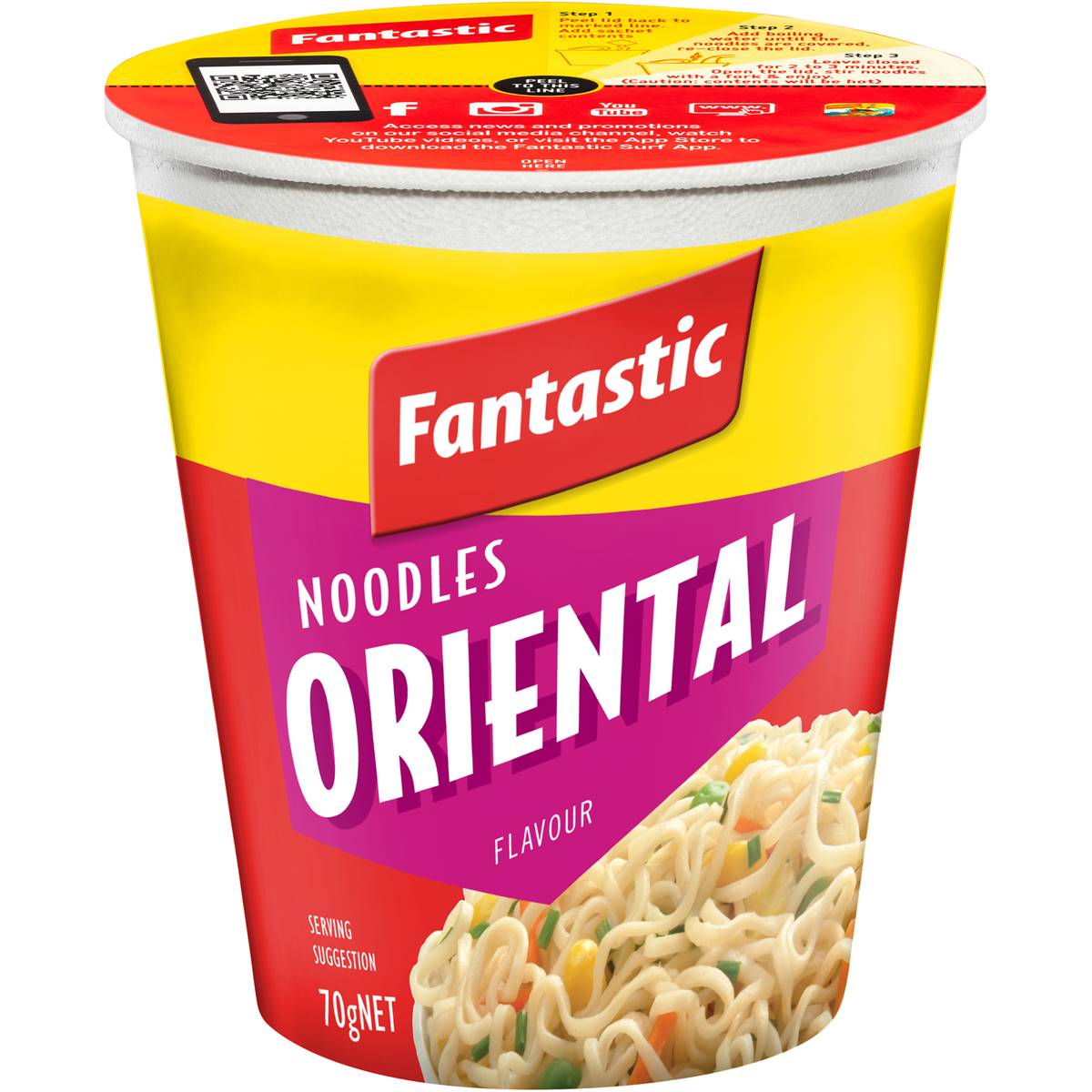 Fantastic Oriental Noodle Cup 70g