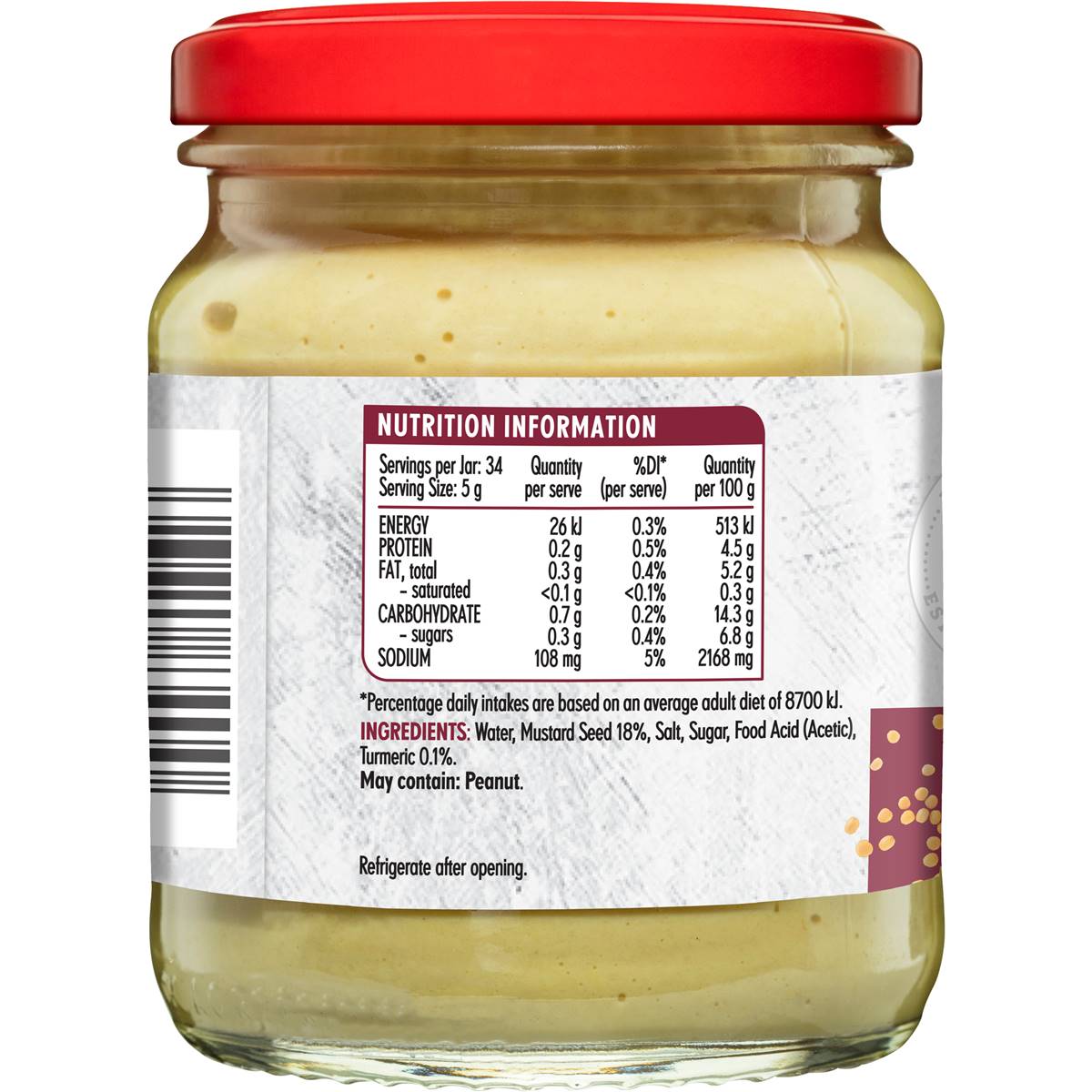 MasterFoods Dijon Mustard 170g