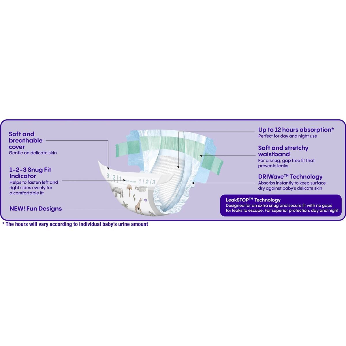 Babylove Cosifit Nappies Size 6 (15-25kg) 26 Pack