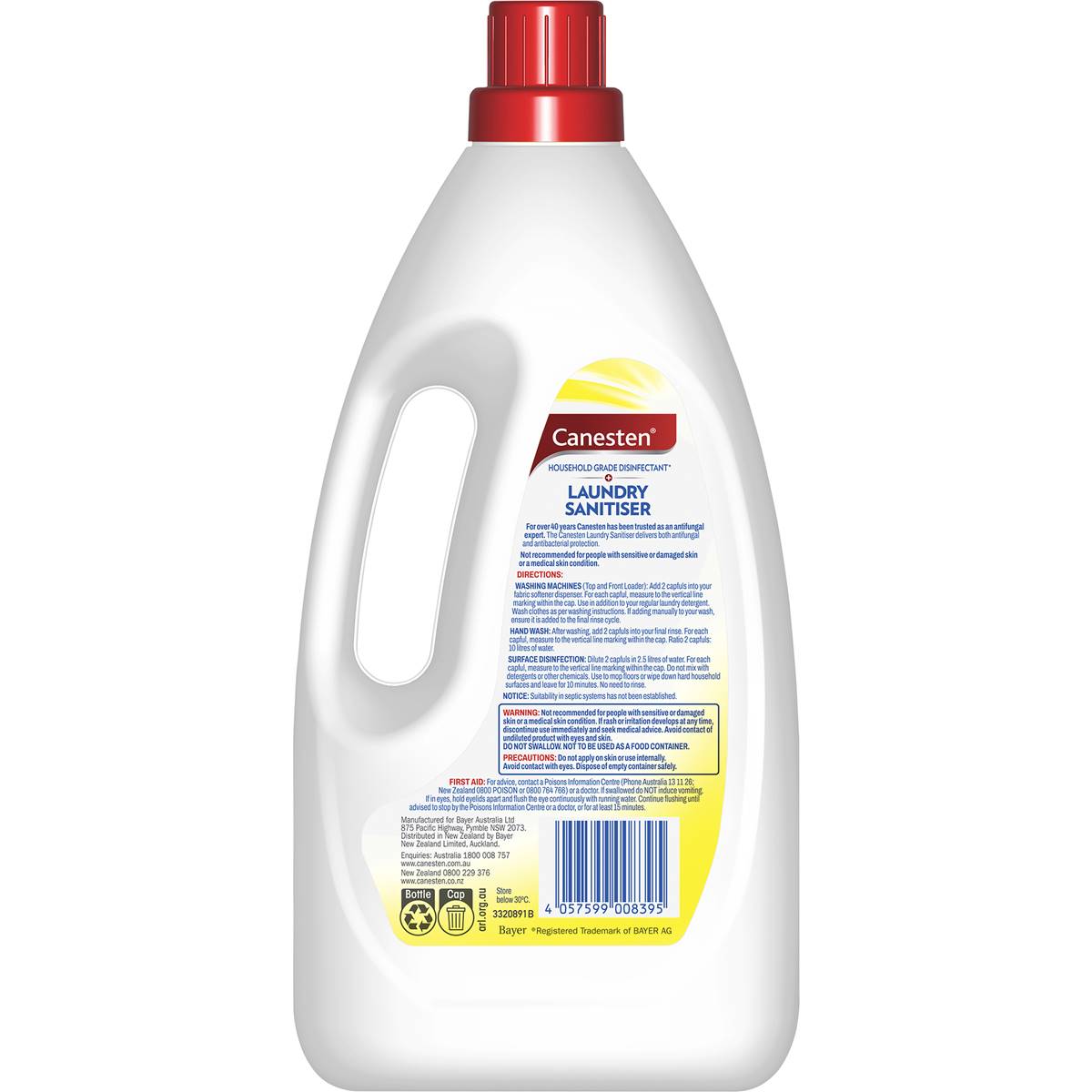 Canesten Laundry Sanitiser Lemon Fresh 1L