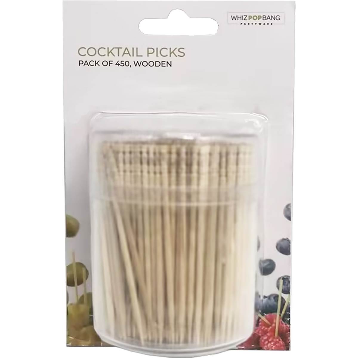 Korbond Wooden Party Toothpicks 450 Pack