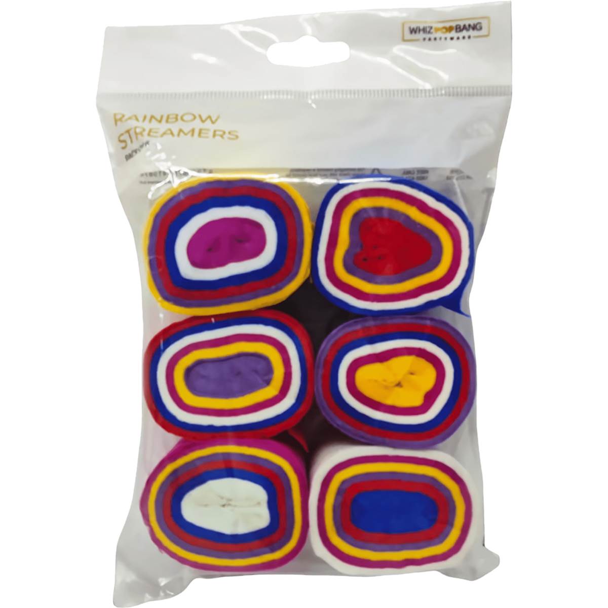 Korbond Rainbow Streamers 6 Pack