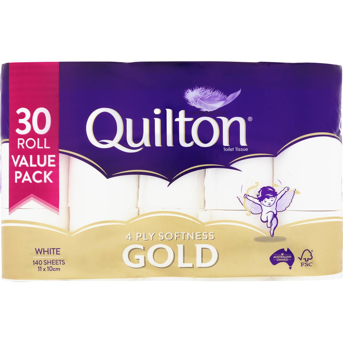 Quilton Gold 4 Ply Toilet Tissue Tissue 30 Pack