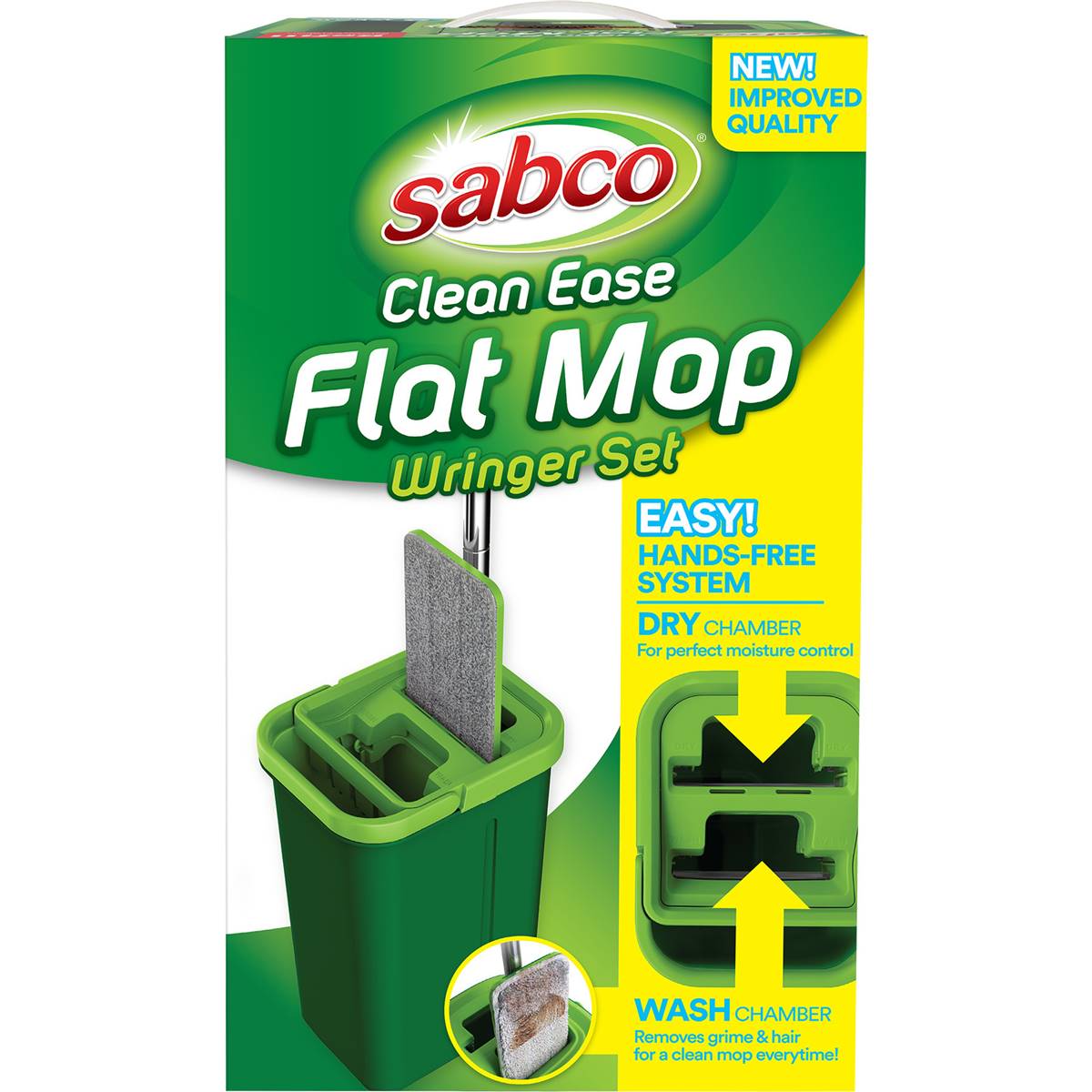 Sabco Clean Ease Flat Mop Wringer Set Each