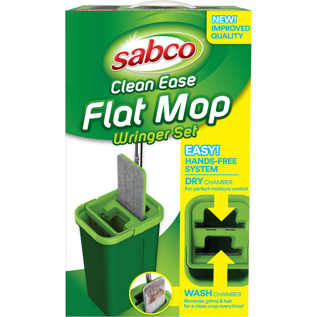 Sabco Clean Ease Flat Mop Wringer Set Each