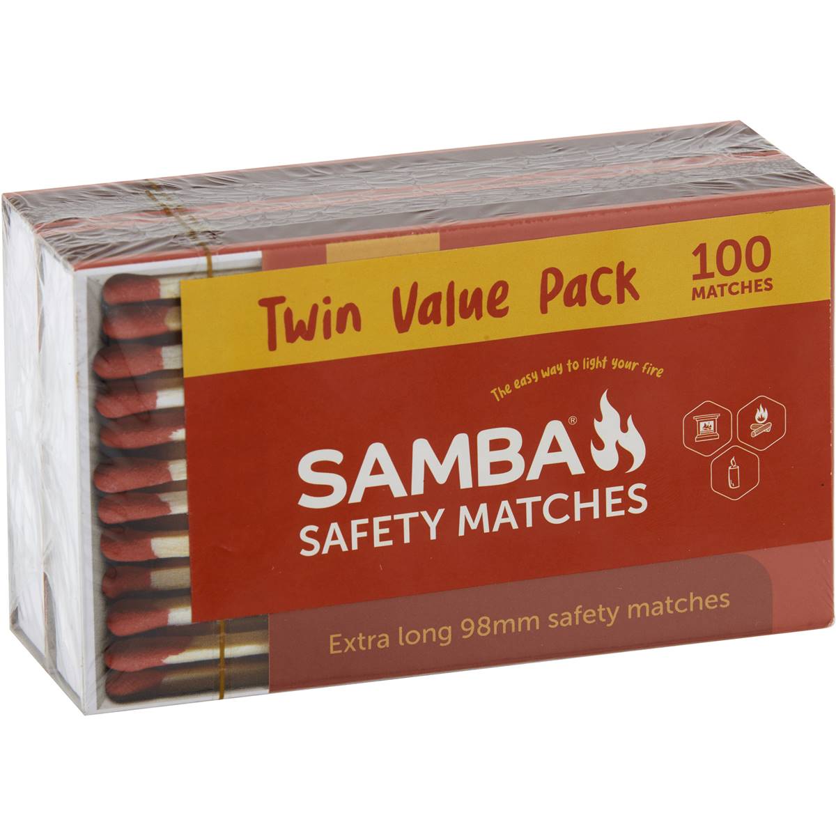 Samba Matches Twin Pack 100 Pack