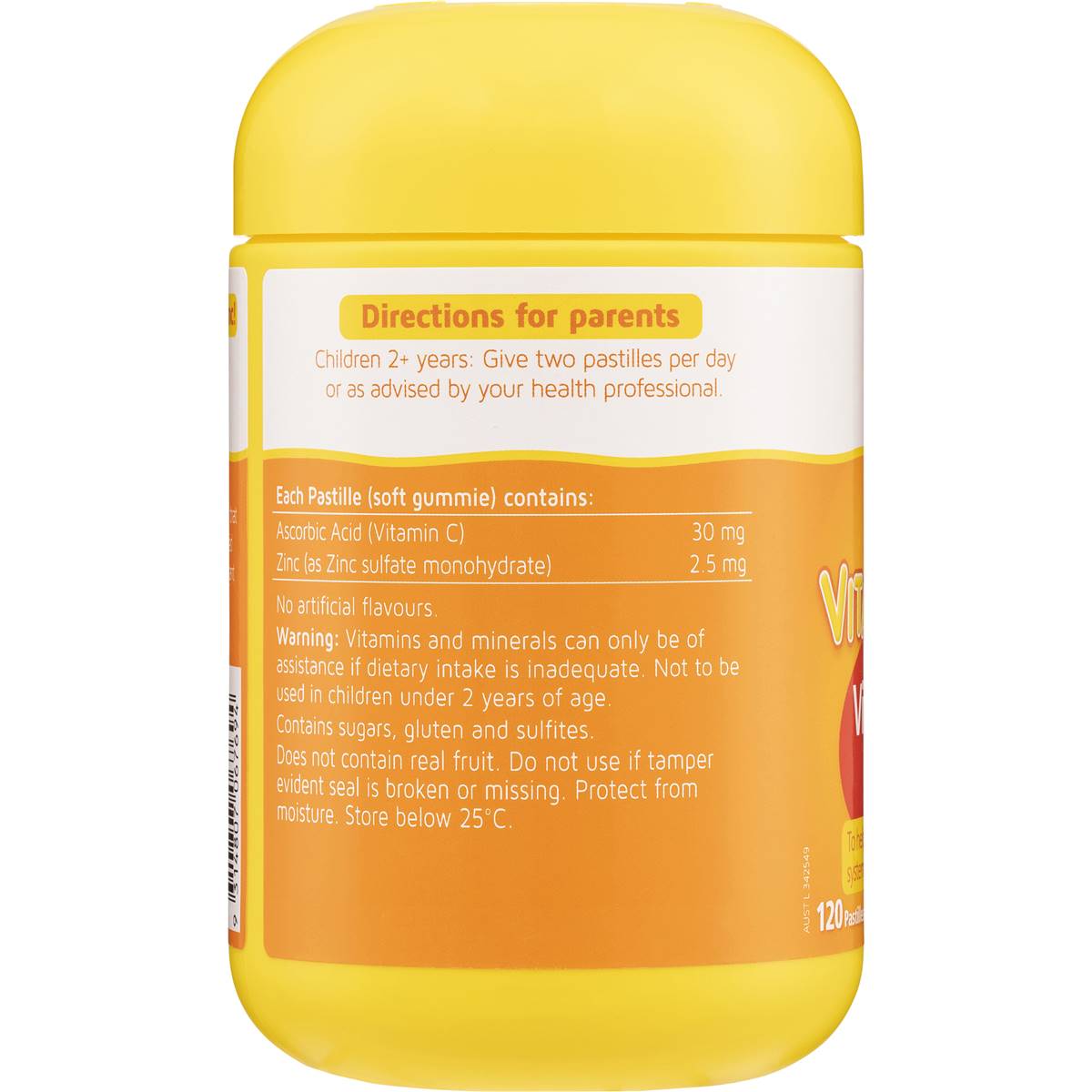 Nature's Way Kids Smart Vita Gummies Vitamin C Plus Zinc 120 pack