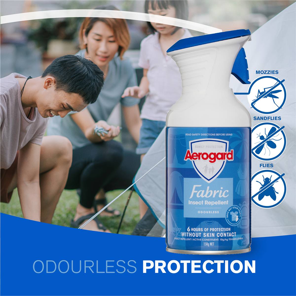 Aerogard Odourless Insect Repellent Fabric Spray 150g