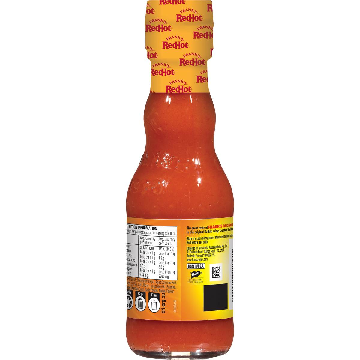 Frank's Redhot Buffalo Wings Hot Sauce 148ml