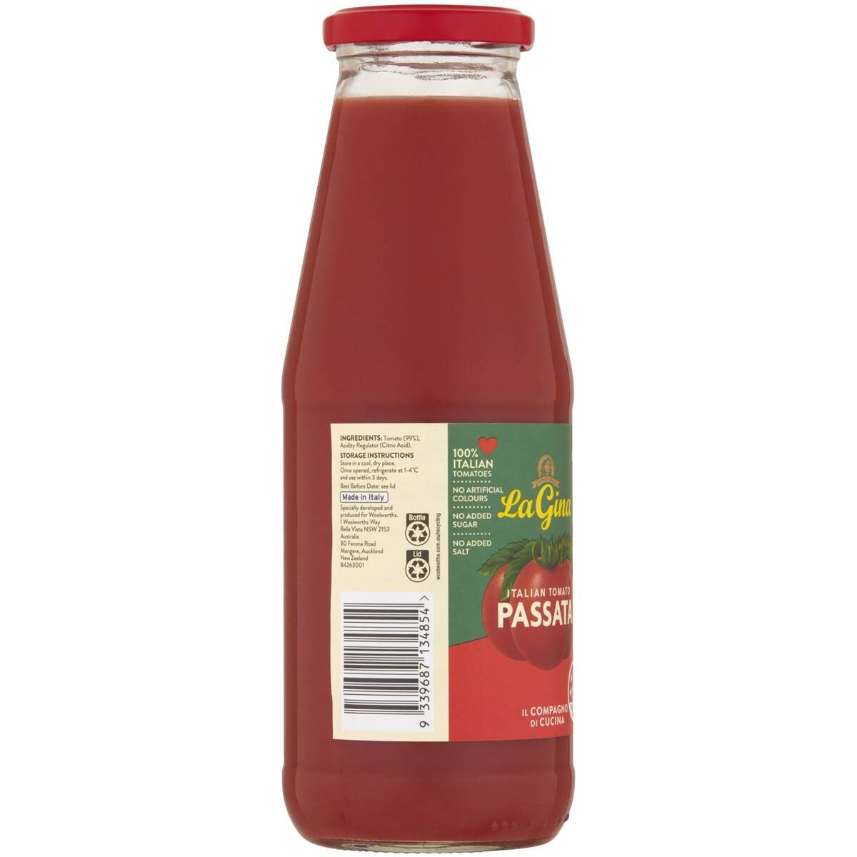 La Gina Italian Tomato Paste Passata 680g