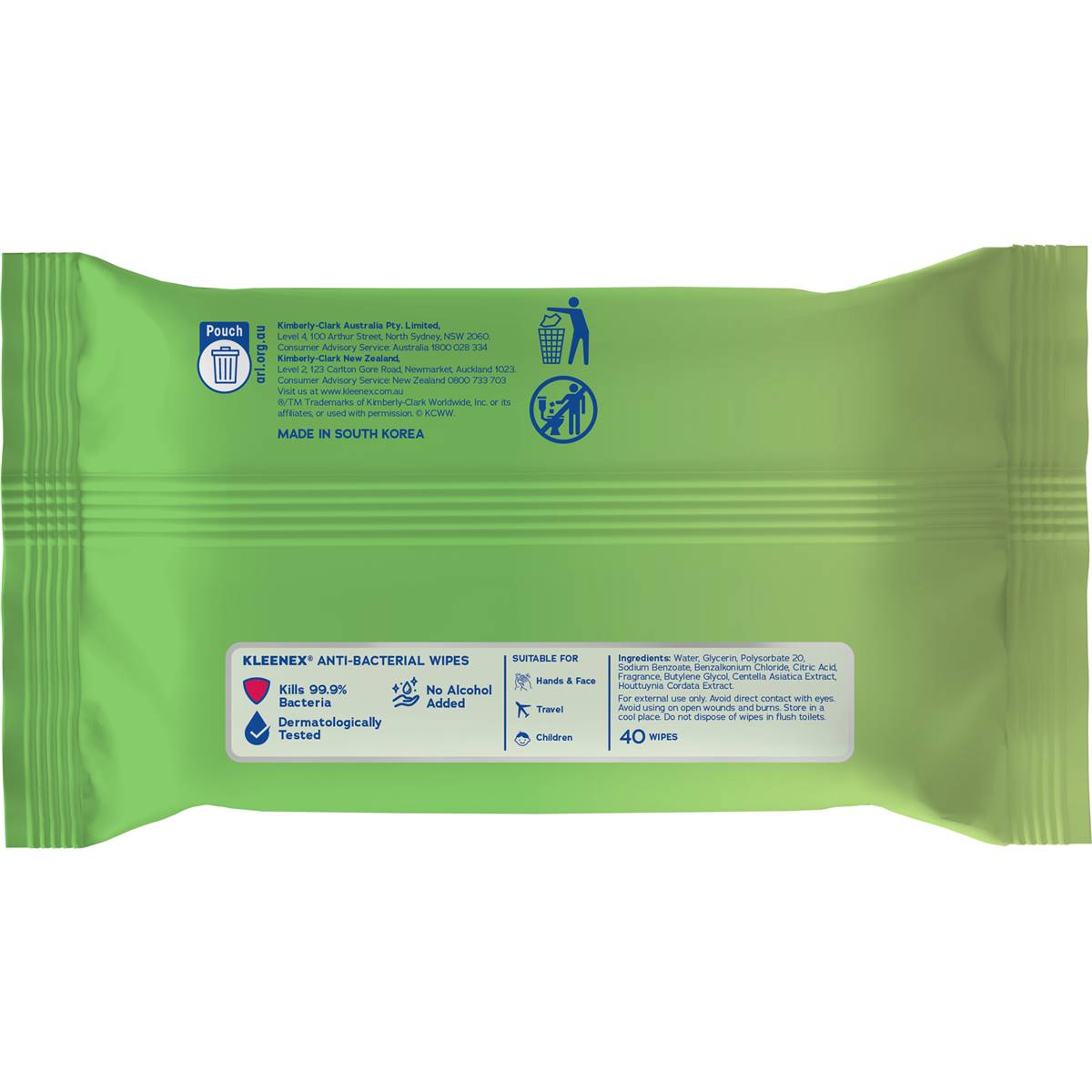 Kleenex Anti-Bacterial To-Go Wipes 40 Pack