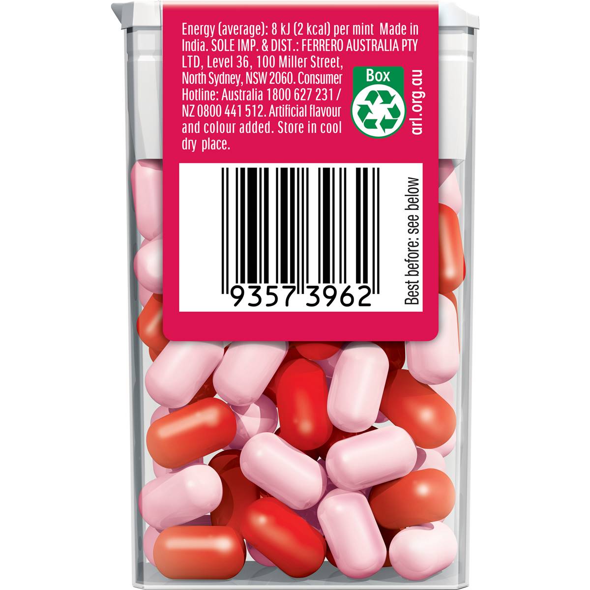 Tic Tac Strawberry & Cream 24g
