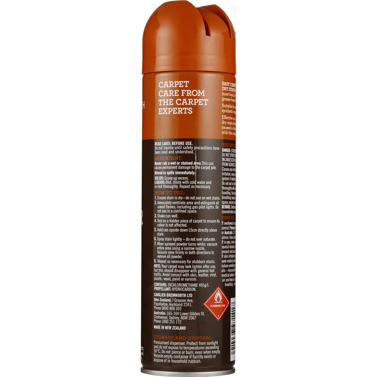 Cavalier Bremworth Floor Carpet Stain Remover 350G